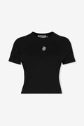 SHORT SLEEVE BLACK TOP BLOW UP