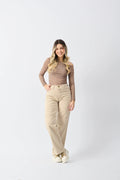 JEAN HEART BEIGE SABO