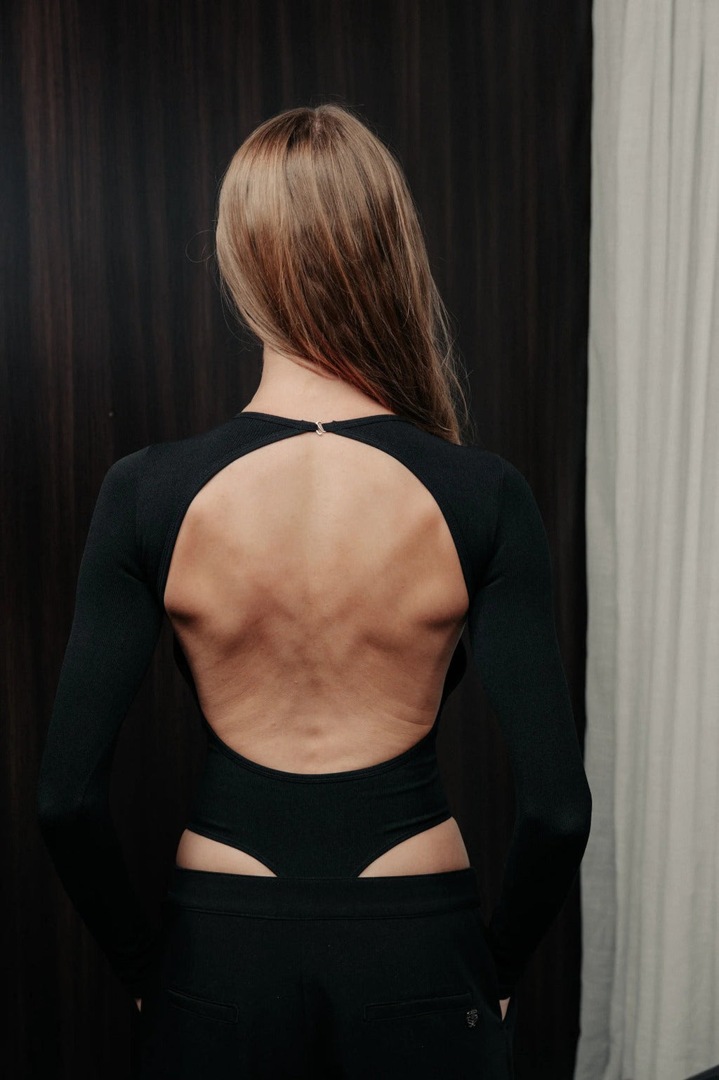 LONGSLEEVE BODYSUIT STRETCH NEGRO BLOW UP