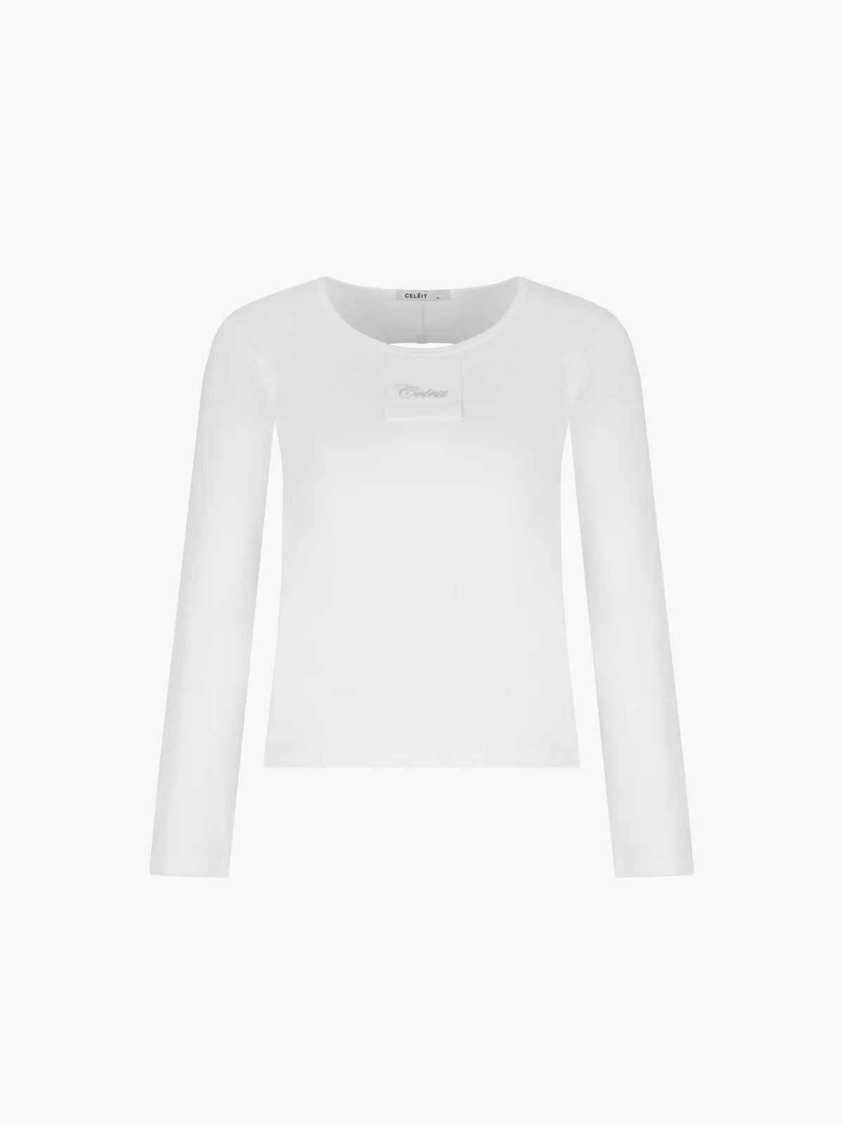 CELĒIT OPENBACK LONG SLEEVE WHITE