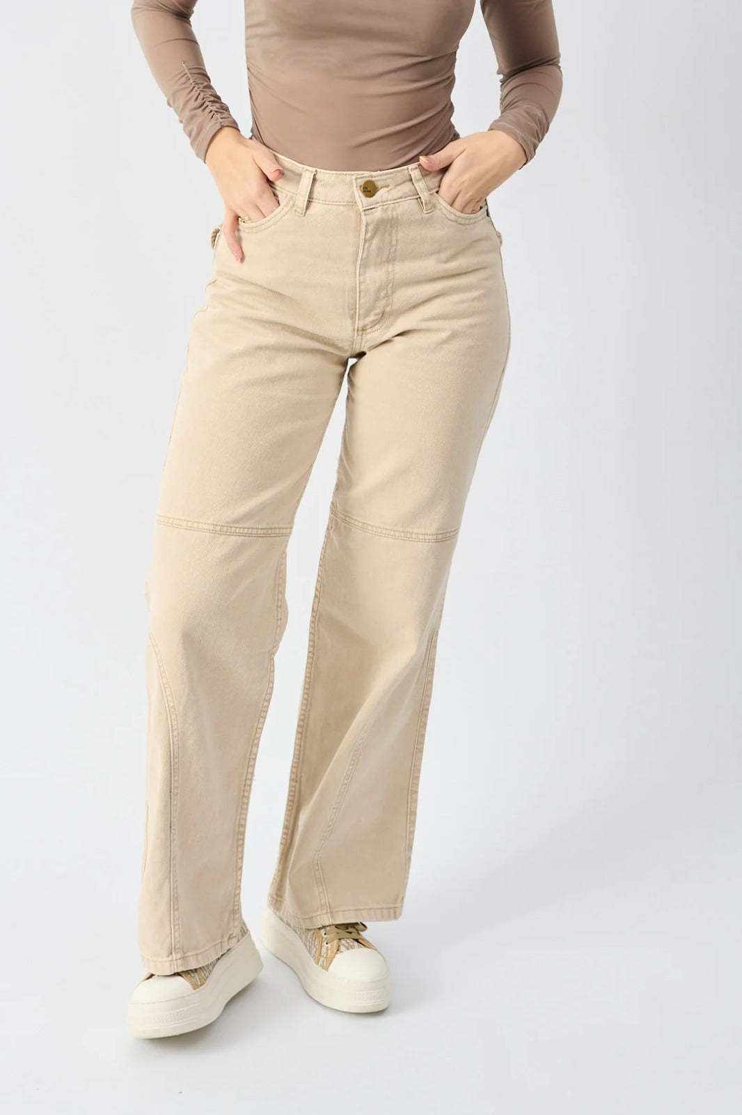 JEAN HEART BEIGE SABO