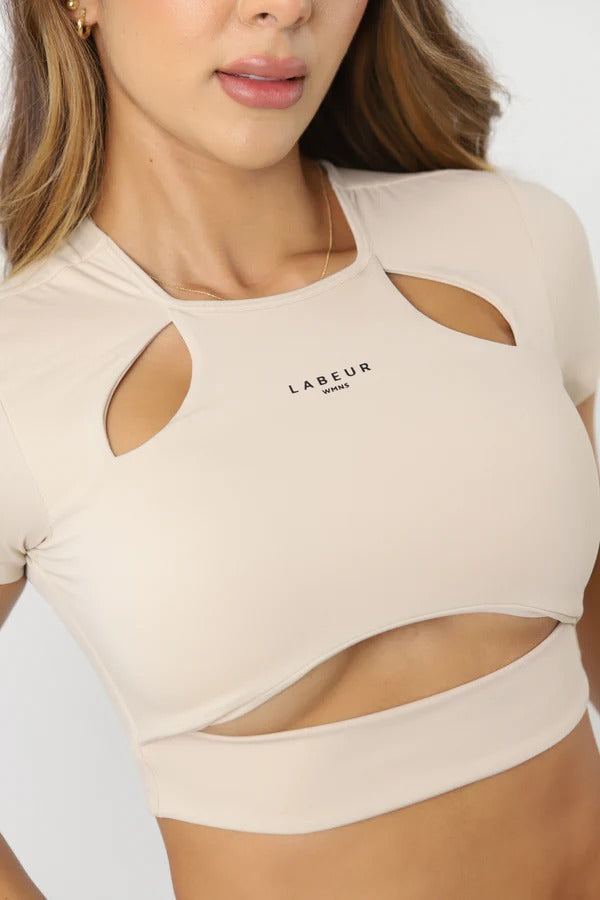TOP ONDA BEIGE LABEUR