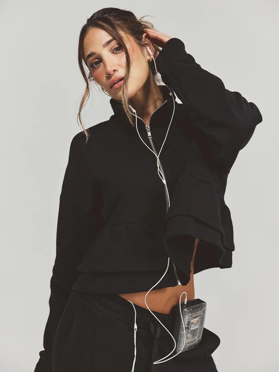 celeit coquete hoodie black